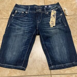 Miss Me Dark Blue Denim Shorts orig 88